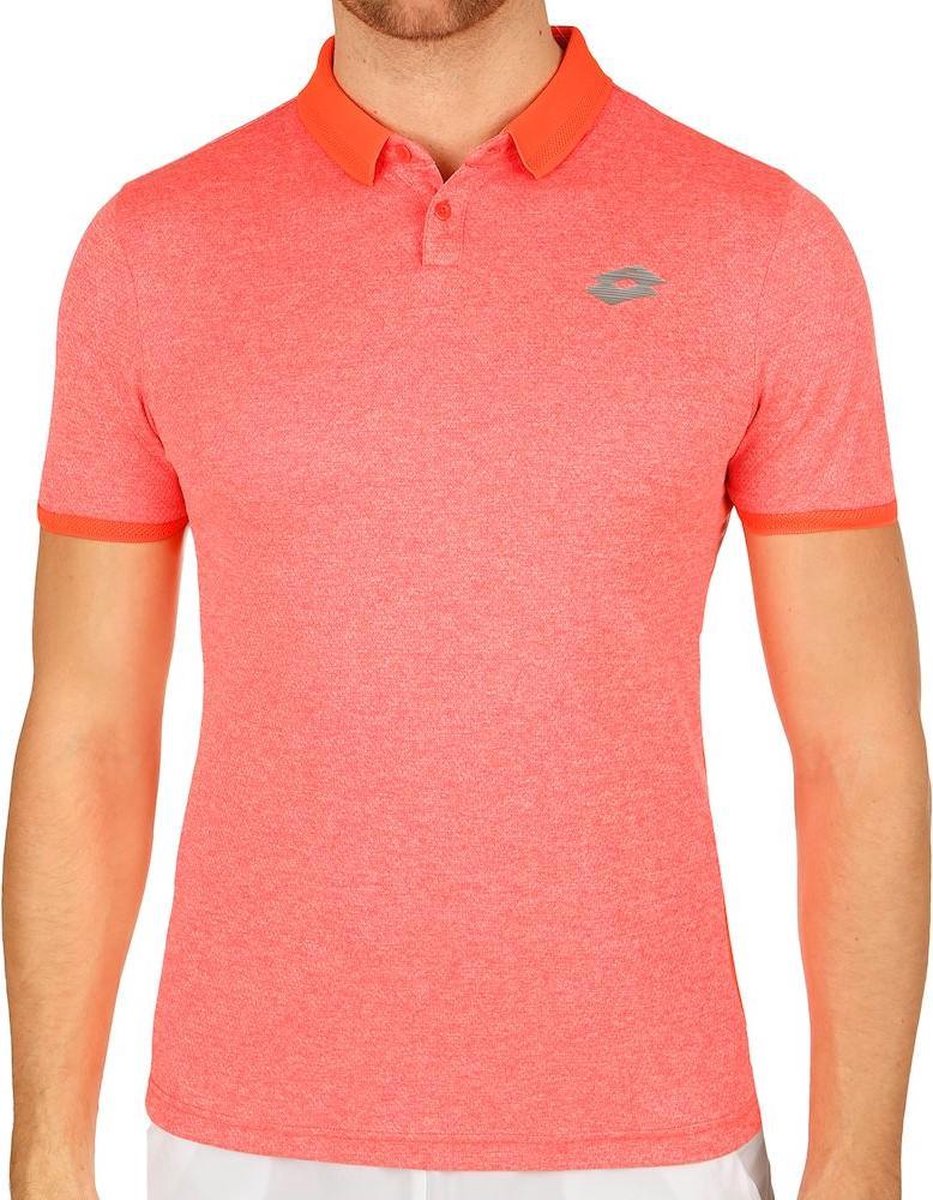 Lotto Dragon Tech II Polo - Deep Dry Tech sportpolo - Heren - Maat S - Flamengo Pink