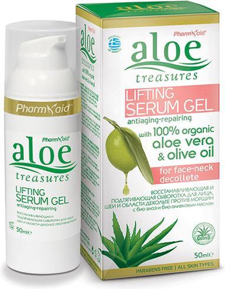 Natuurlijk verstevigend Lifting Serum Gel Aloe Treasures 50ml