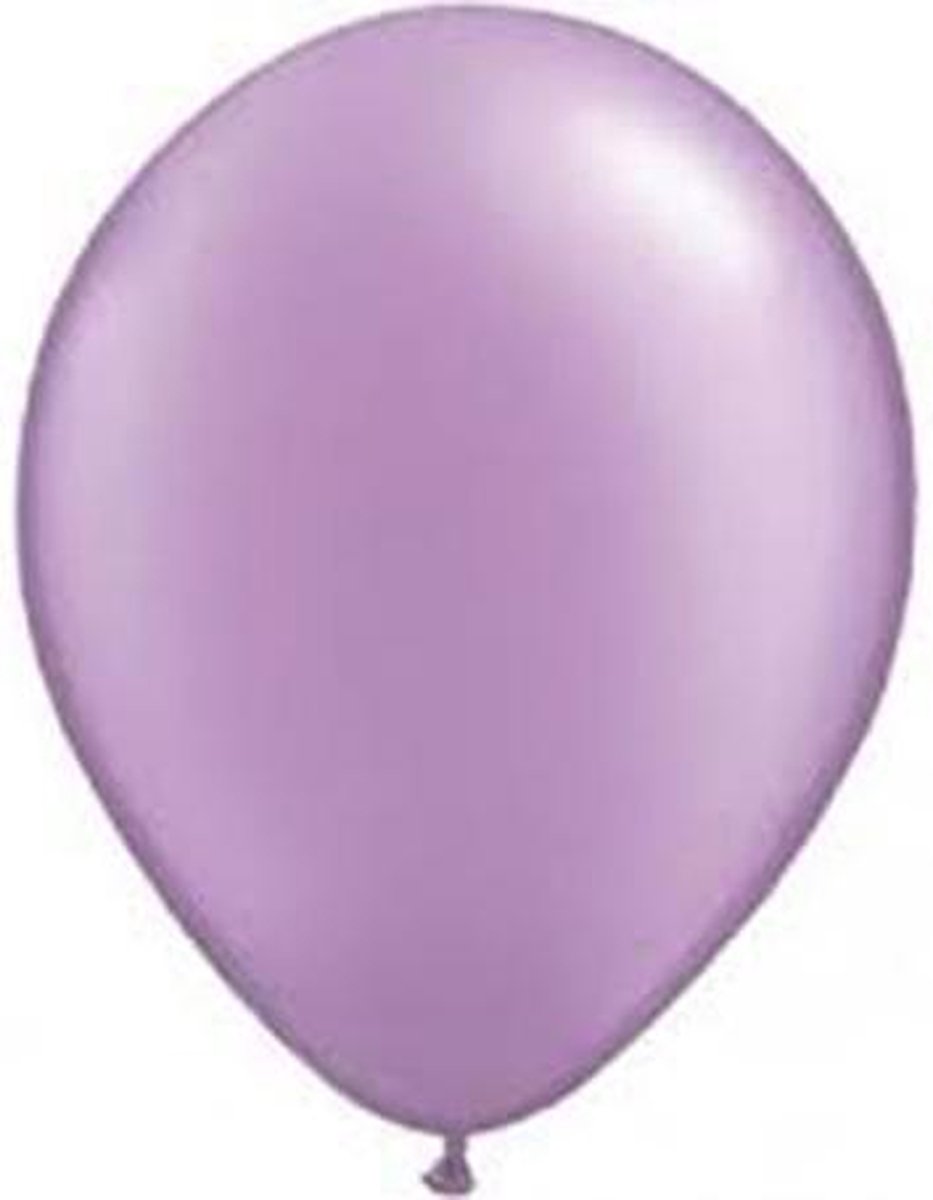 10 stuks - Lilla parelmoer metallic ballon 30 cm hoge kwaliteit