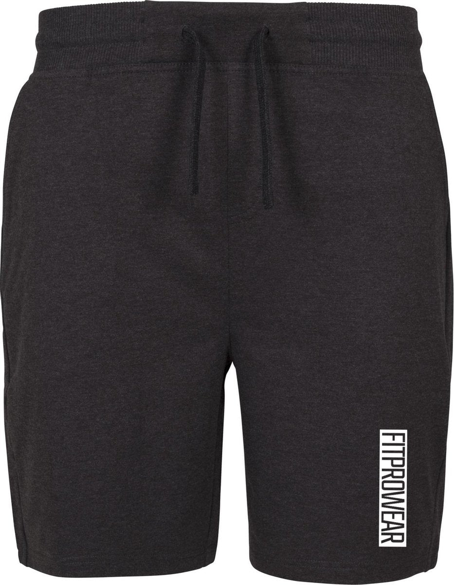 FitProWear Sweatshort Block Heren - Donkergrijs - Maat XXL/2XL - Sportbroek - Korte broek - Trainingsbroek - Joggingbroek - Sweatpant - Korte joggingbroek - Zomerbroek - Korte trainignsbroek - Short - Jogshort