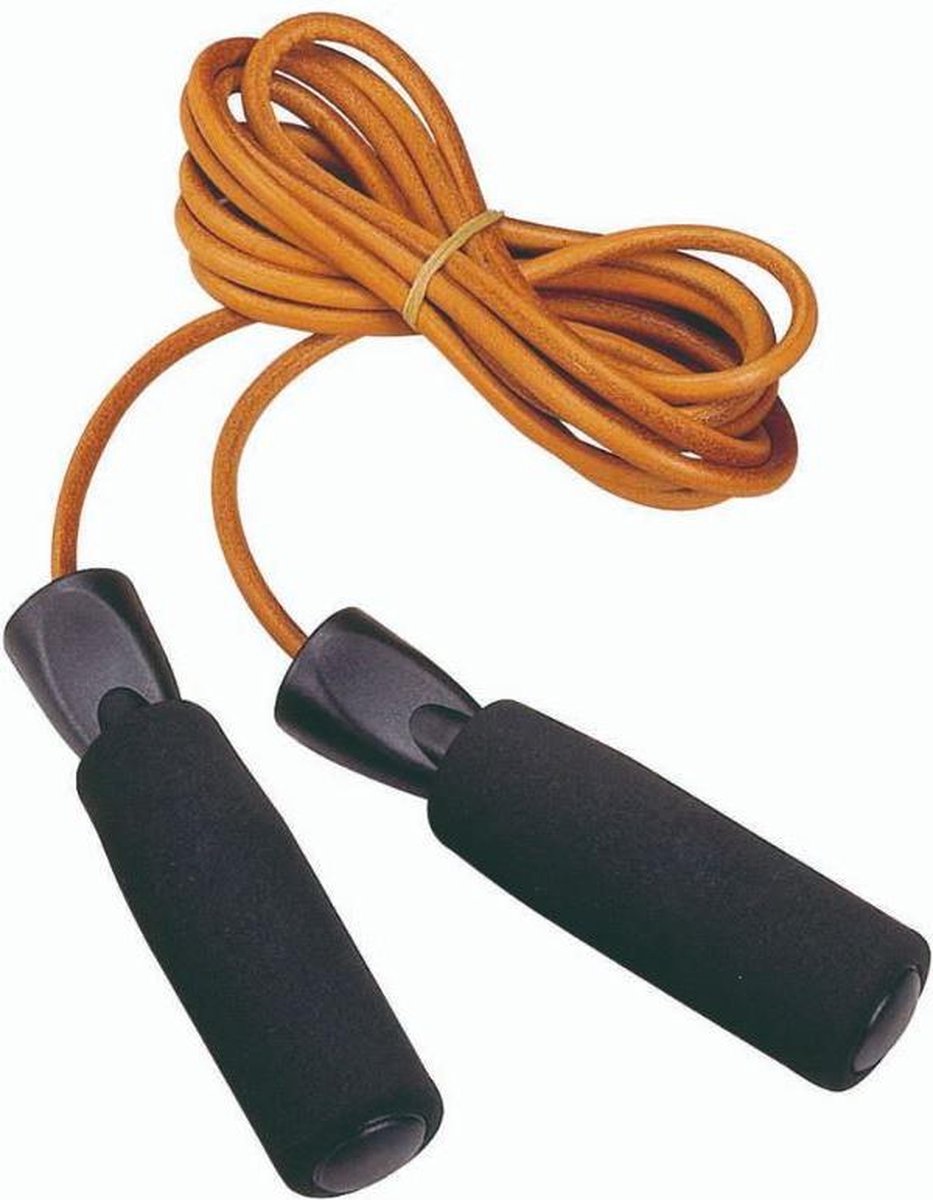 Atipick Springtouw 270 Cm Leer Zwart/oranje