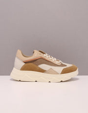 TANGO kady fat 22-h sneakers dames bruin  350 camel leer 38