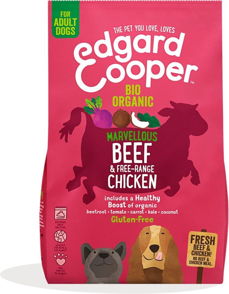 Edgard & Cooper Biorund & biokip voor volwassen honden 7 kg + loyaliteitsticker