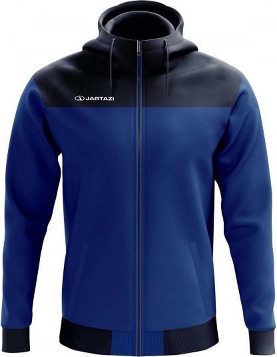 Jartazi Sportjack Bari Hoodie Heren Polyester Blauw Maat S