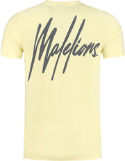 Men Signature Puff T-Shirt - Yellow/Matt Grey - L