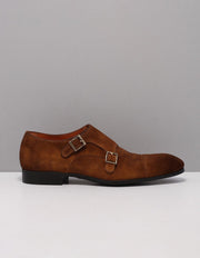 Santoni 14549-simon gespschoenen heren bruin  pms m40 tabacco suede 44 (10)