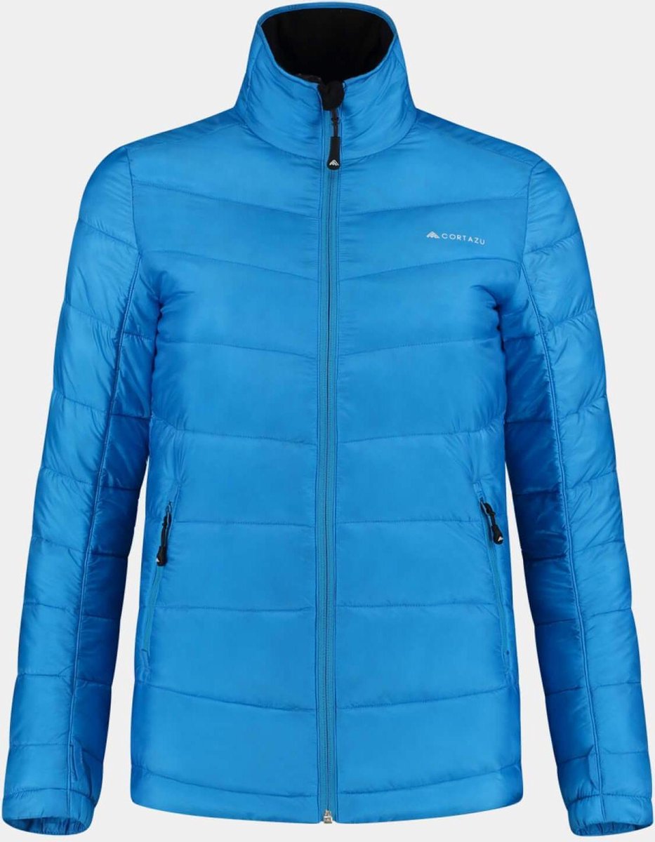 Cortazu Mountain Mid-layer Jas Zip-in Ibiza Blauw | Dames warm gevoerde outdoor jas