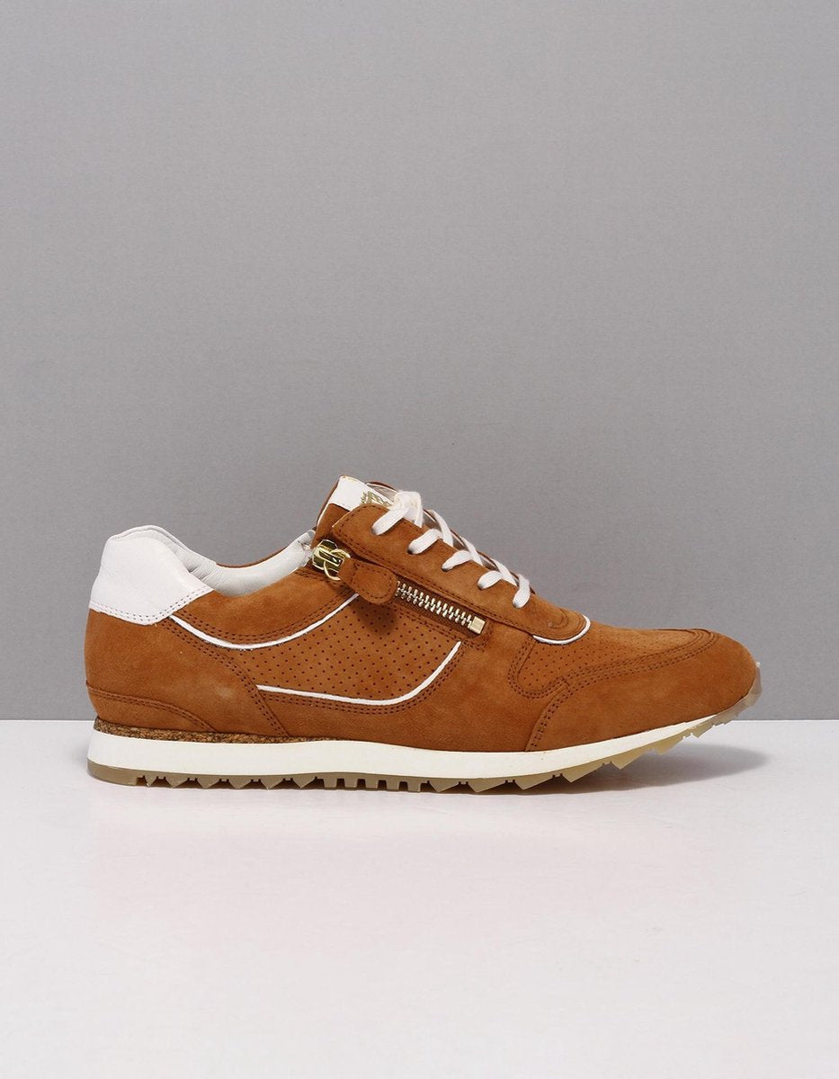 Hassia 301919 - Volwassenen Lage sneakers - Kleur: Cognac - Maat: 38