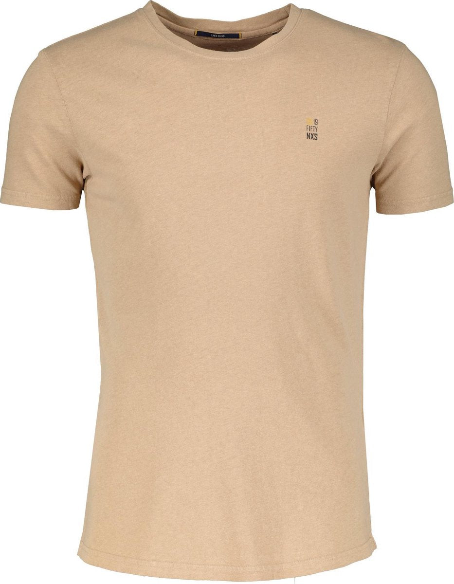 No Excess T-shirt - Modern Fit - Beige - 3XL Grote Maten