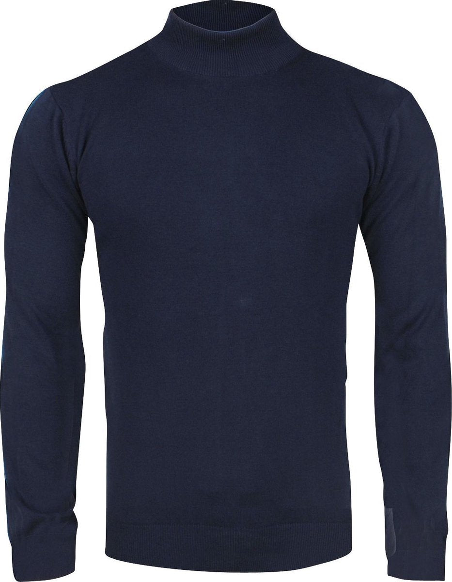 Ferlucci – Exclusieve Heren Trui met Turtleneck Col – Navy
