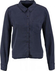 Tommy hilfiger soepele blauwe lyocell blouse - Maat XS