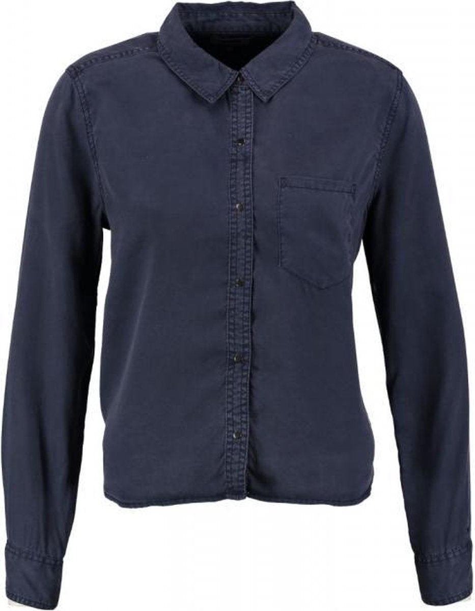 Tommy hilfiger soepele blauwe lyocell blouse - Maat XS