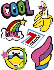 Zachte Stickers \'cool Girl\' 6 Stuks