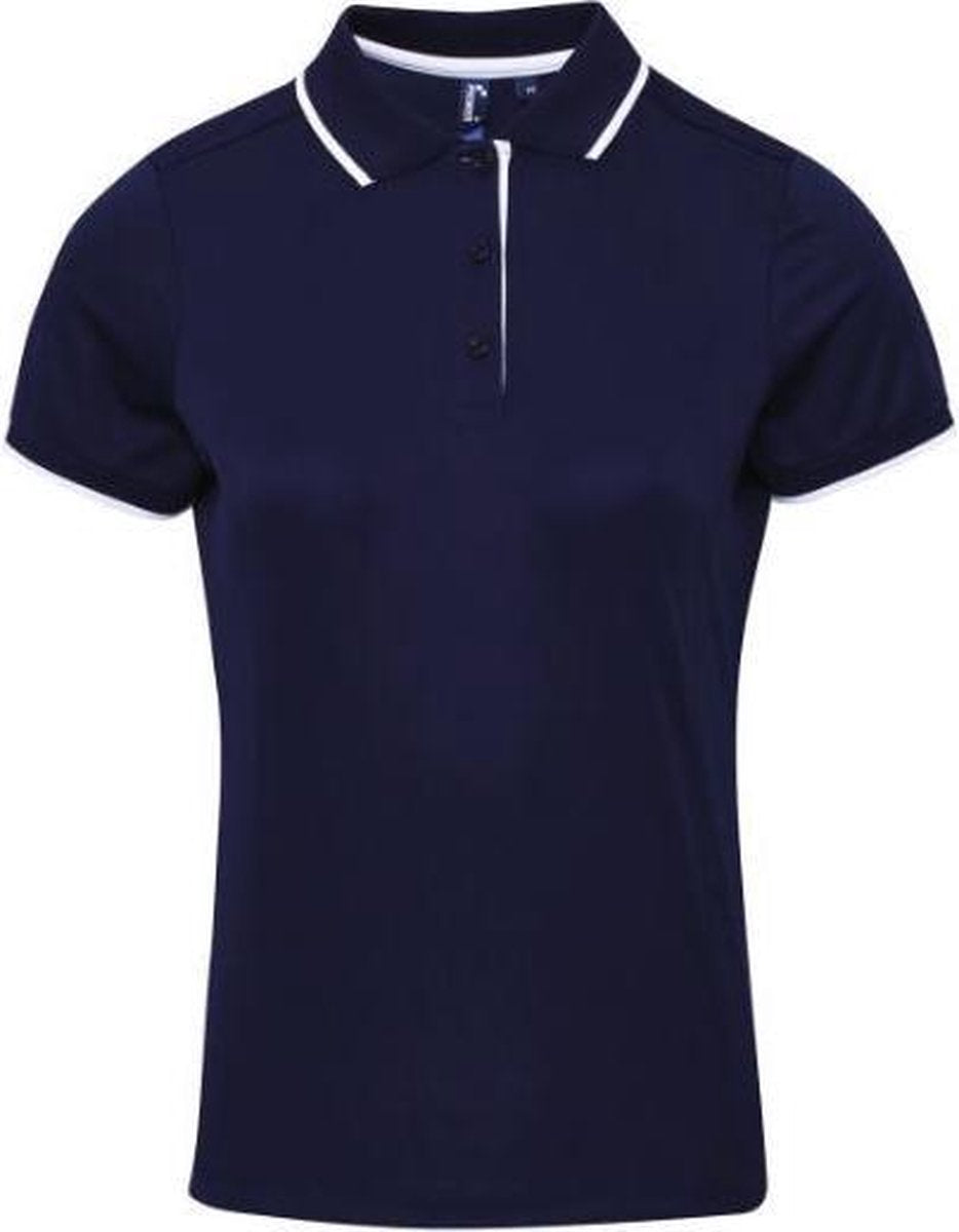 2 x Women's contrast Coolchecker® polo