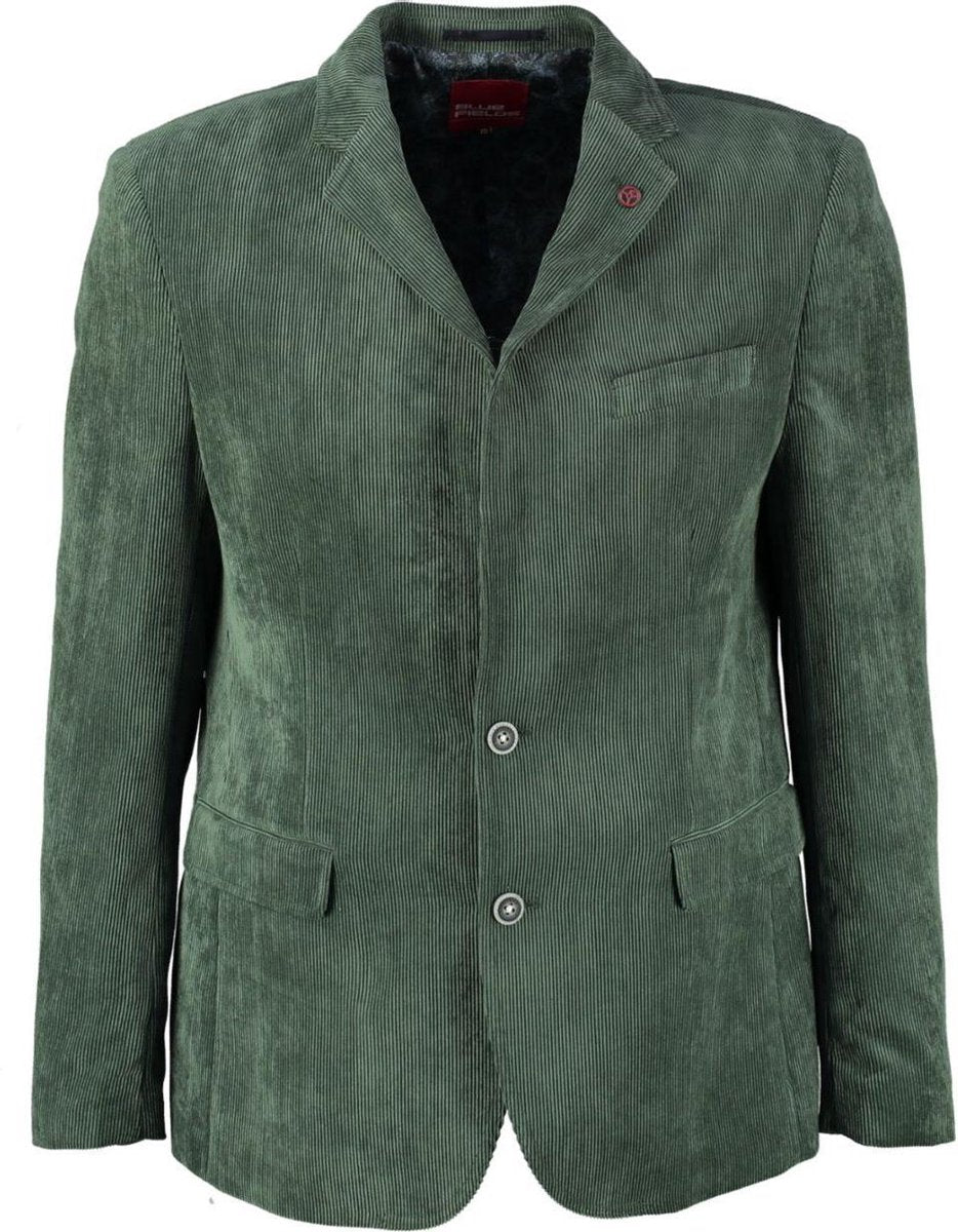 Bluefields groen gevoerd corduroy colbert - Maat L