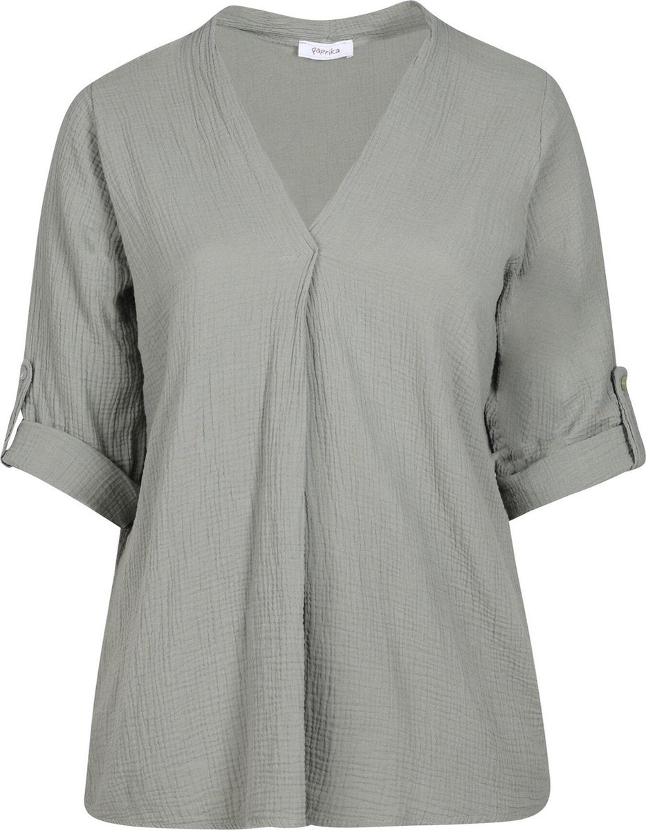 Effen tuniek in katoengaas