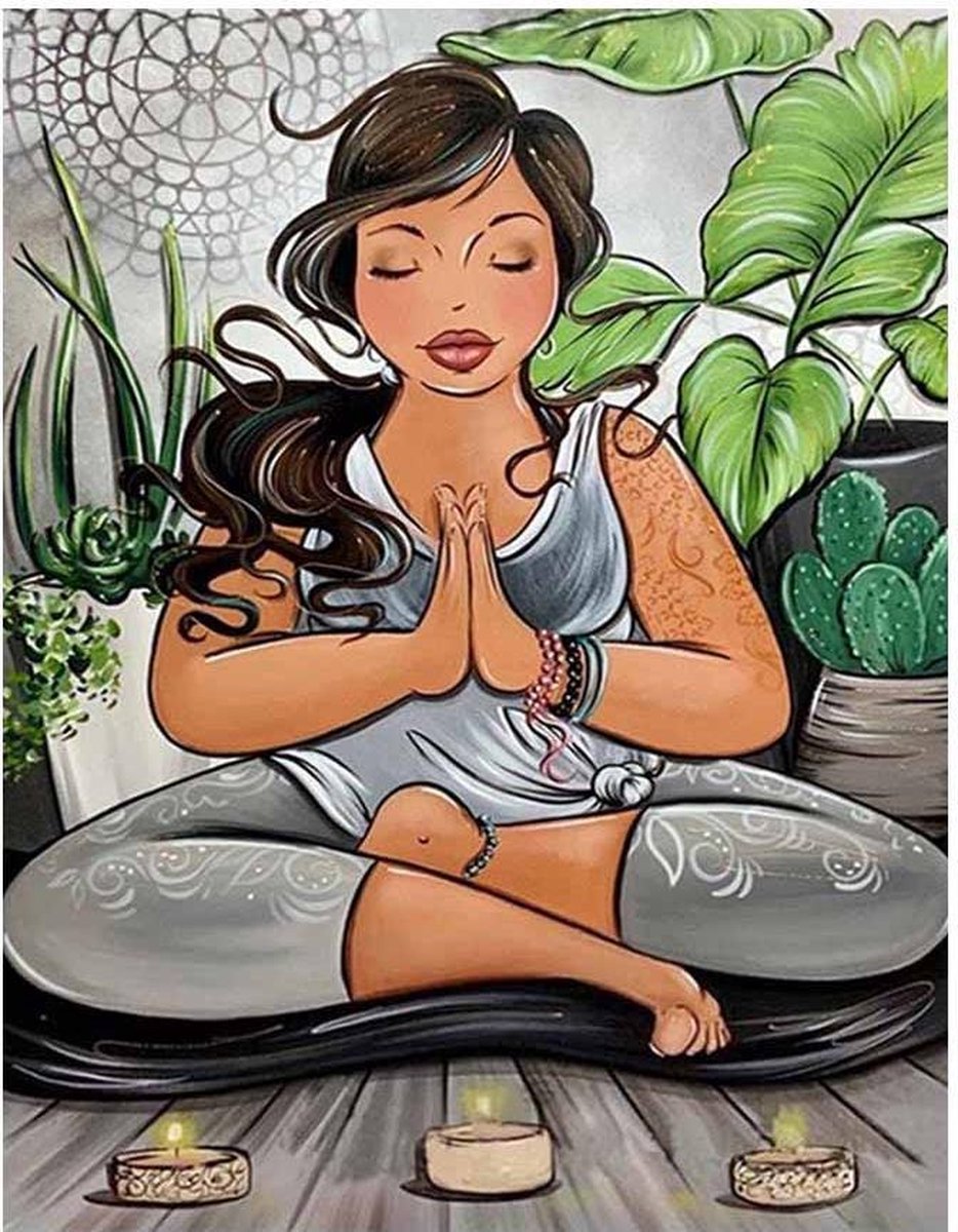 Diamond Painting "JobaStores®" Dikke Dames 25 40x50cm