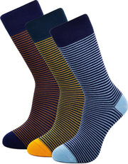 S&T bamboe sokken Stripes Edition socks (3 pairs- 1 pair each)