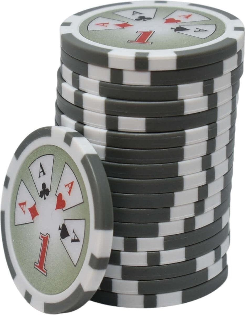 Royal Flush ABS Chips 1 grijs (25 stuks)