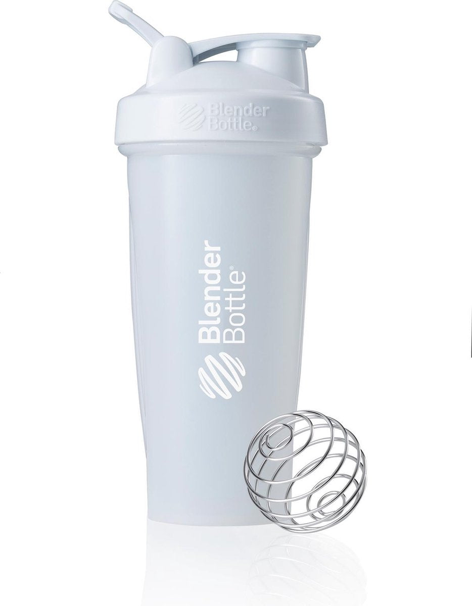 BlenderBottle Classic met oog - Eiwitshaker / Bidon - 820ml - Fullcolor White