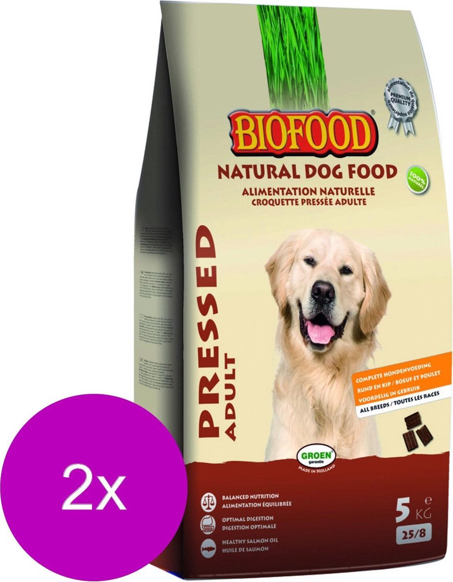 Biofood Geperst - Hondenvoer - 2 x 5 kg