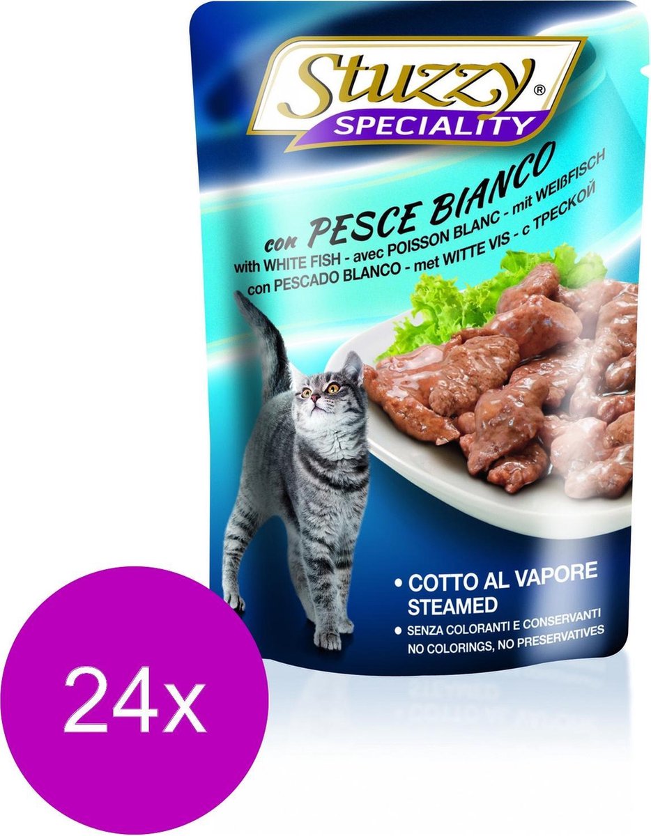 Stuzzy Cat met witte vis - 24 x 100 g