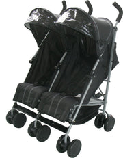 X Adventure  Duo Buggy- Plooibuggy - Lichtgewicht - Zwart