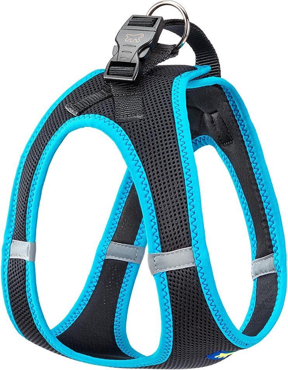Ferplast Hondentuigje Kaori Polyester Zwart/blauw 48-54 Cm