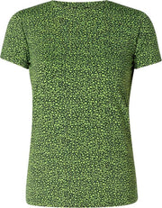 YEST Yalba Essential T-shirt - Dark Blue/Lime - maat 42
