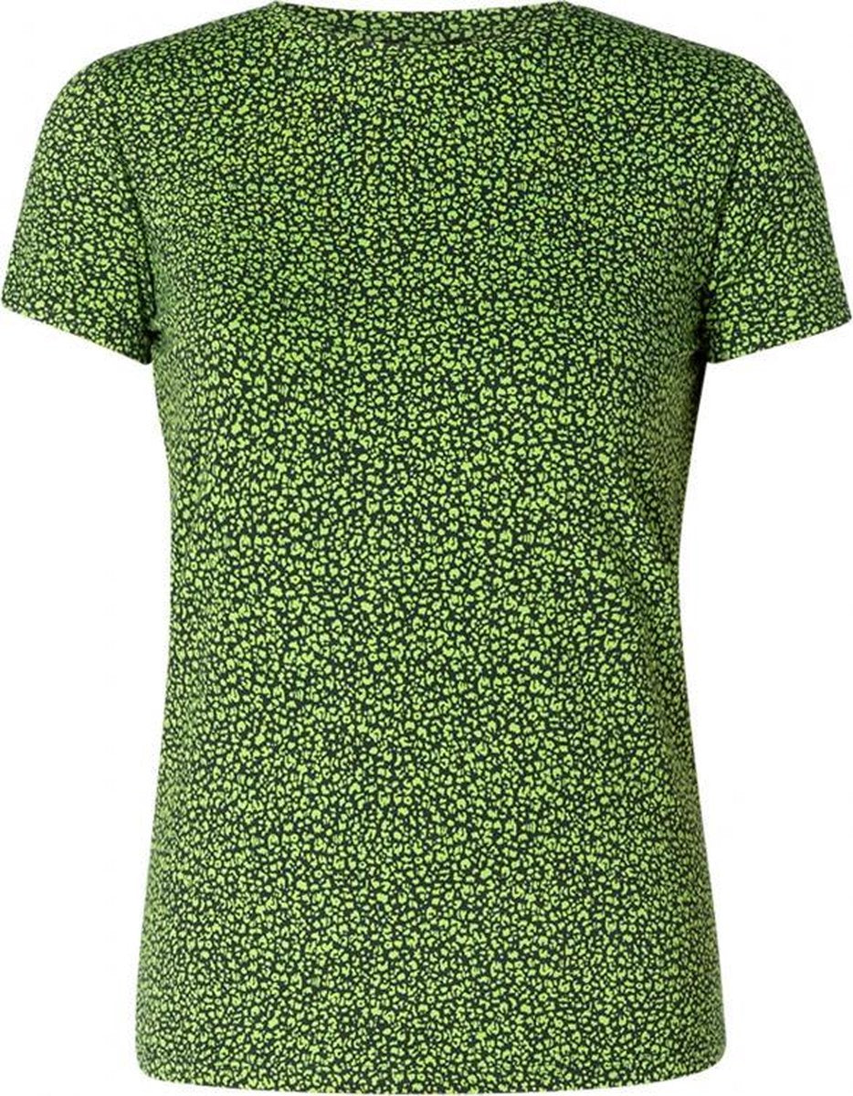 YEST Yalba Essential T-shirt - Dark Blue/Lime - maat 42
