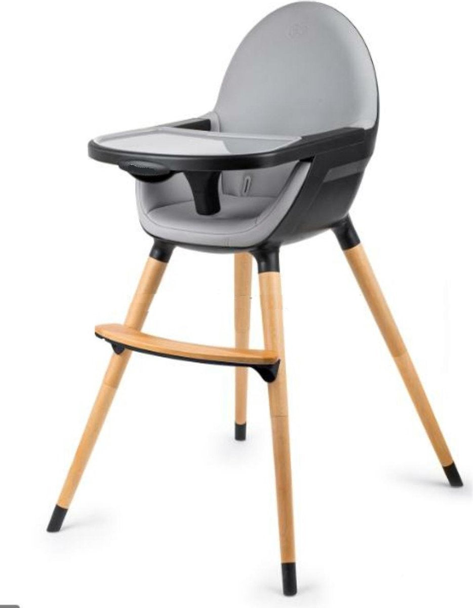 Blij’r Bobbie – 2 in 1 Eetstoel & Kinderstoel met slabbetje–  zwart