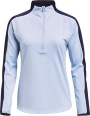 UA Storm Midlayer HZ-Isotope Blue / Midnight Navy / Jet Grey maat: XS    dames > golf kleding > jassen