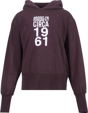 Penn & Ink Sweater met capuchon Bruin  dames maat L