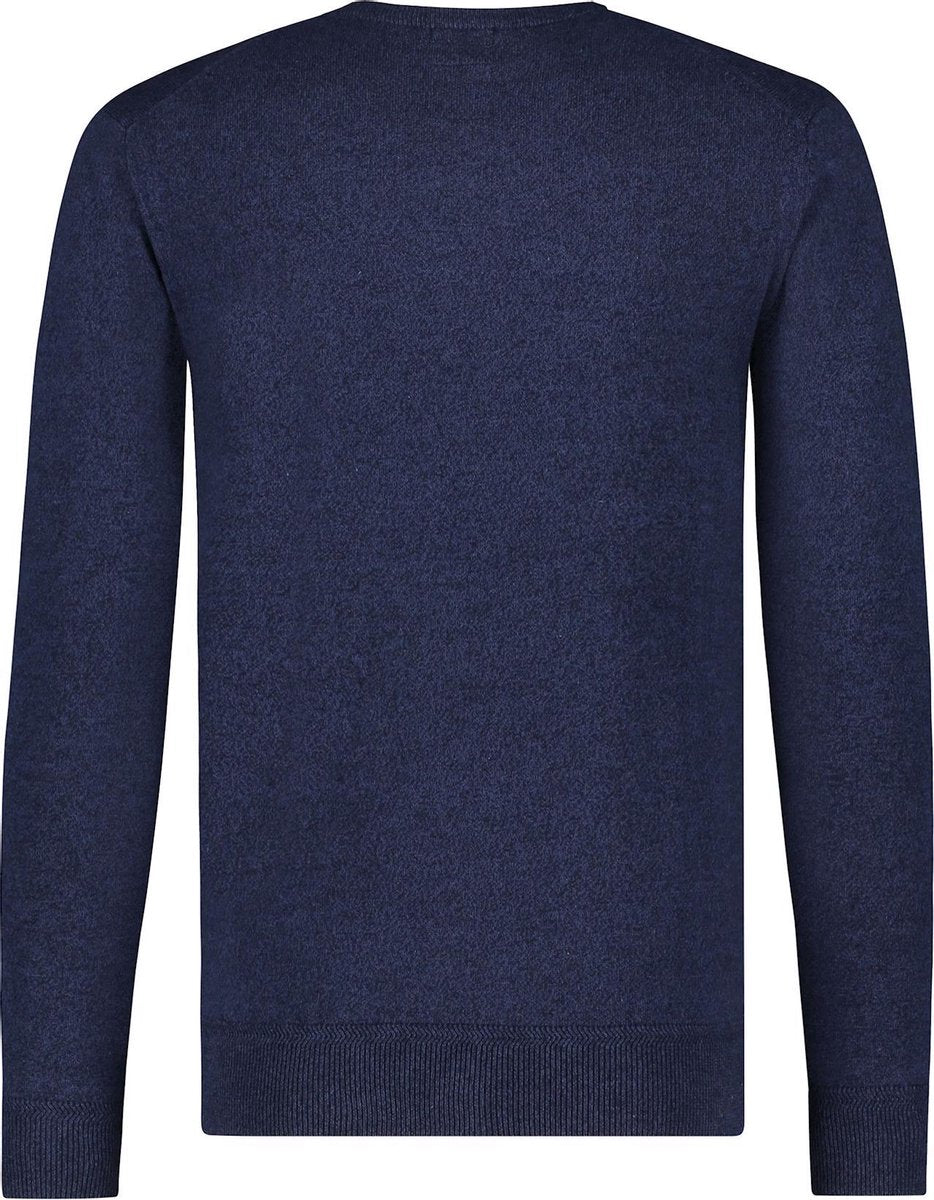 Haze&Finn Pullover V-Hals Navy Blauw (MC15-0220 - Navy)