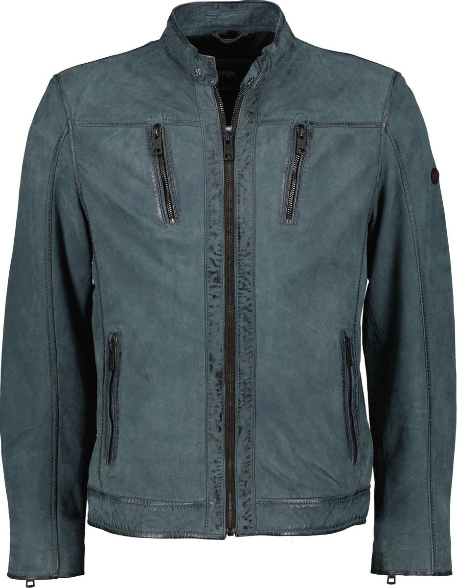 DNR Jack Leer - Modern Fit - Blauw - 60