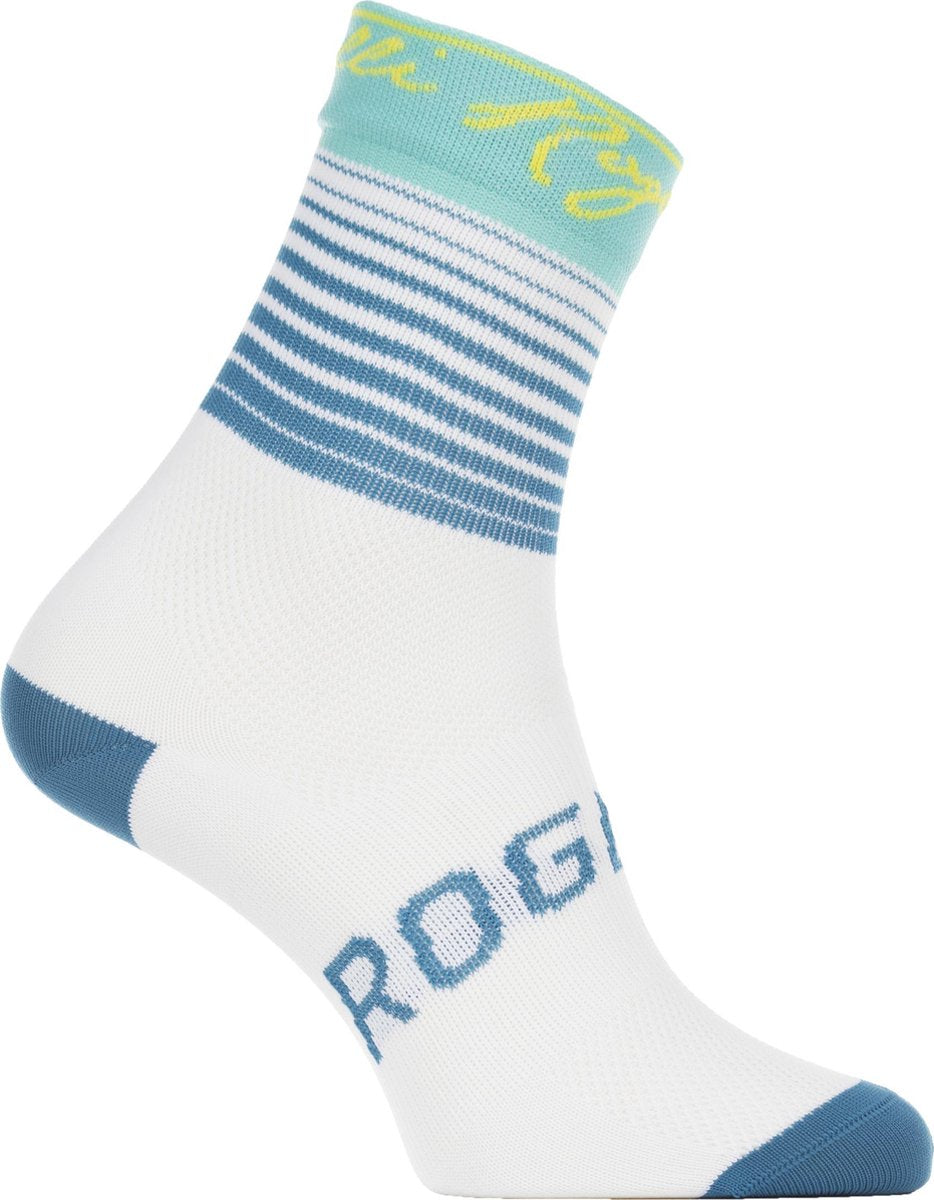 Rogelli Ds Wielersok Impress Turquoise/Geel 36-39