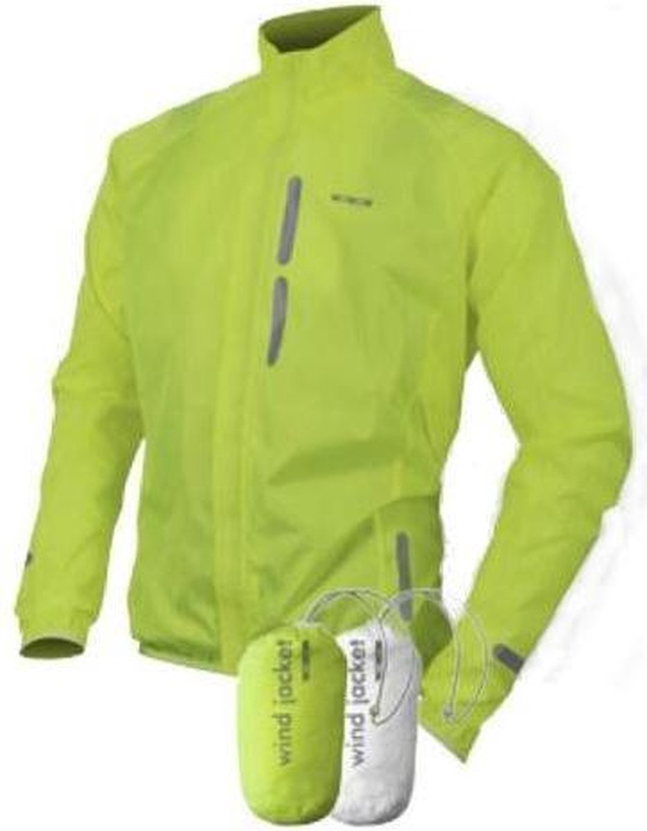 Wowow Wind Jacket Fluorgeel Met Reflectie Maat Xxl