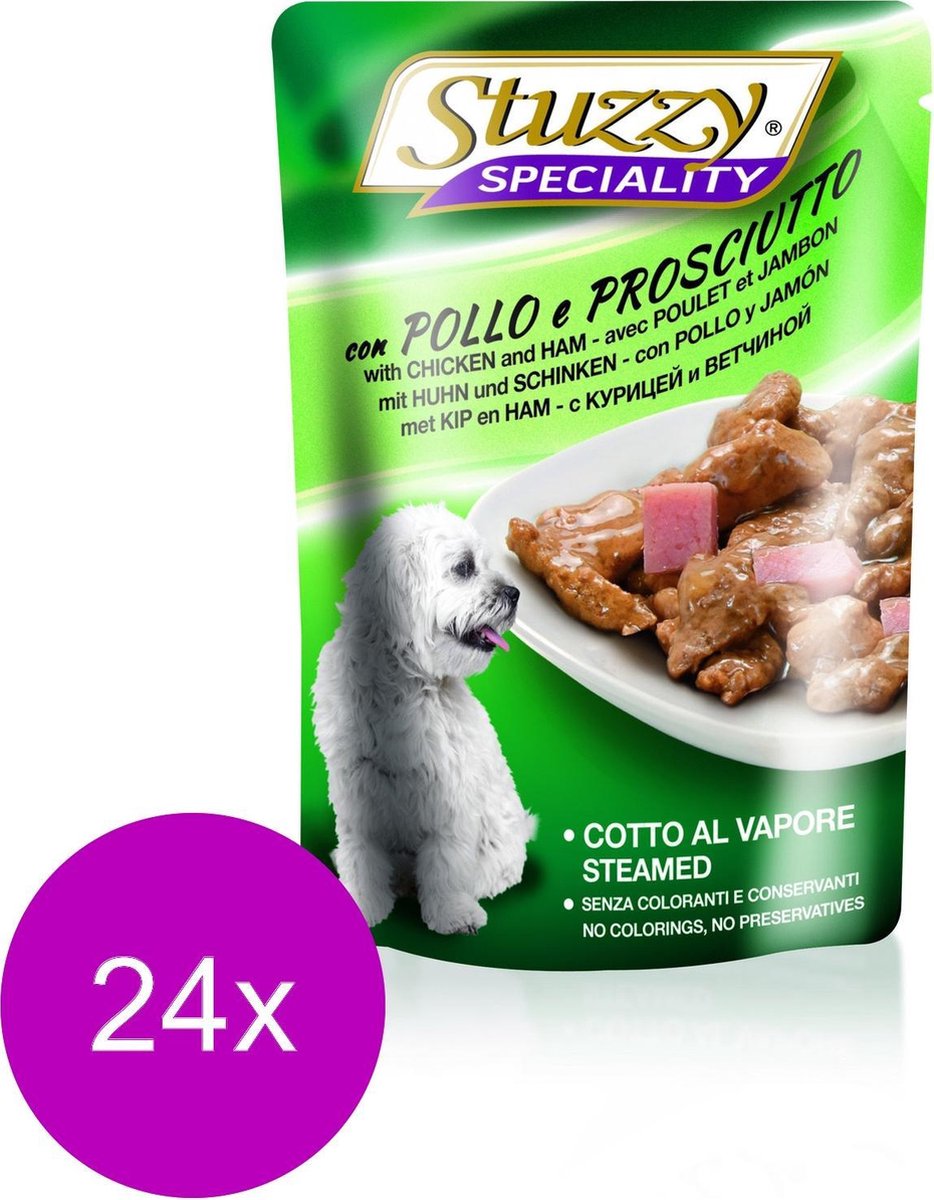 Stuzzy Pouch Adult 100 g - Hondenvoer - 24 x Kip&Ham