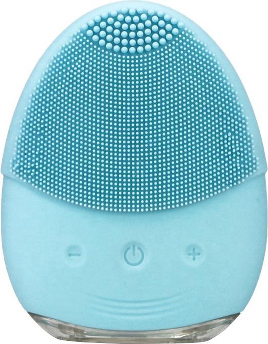Gezichtsborstel -  Gezichtsreiniger - Gezichtsreinigingsborstel siliconen - Blue - Mee-eters Puistjes Vette Huid Blackheads - face brush - Poriën - Elektrisch gezichtsreiniger - Massage - Alle huidtypen - cadeau man vrouw -