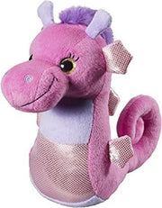 Pluche zeepaard roze 25 cm