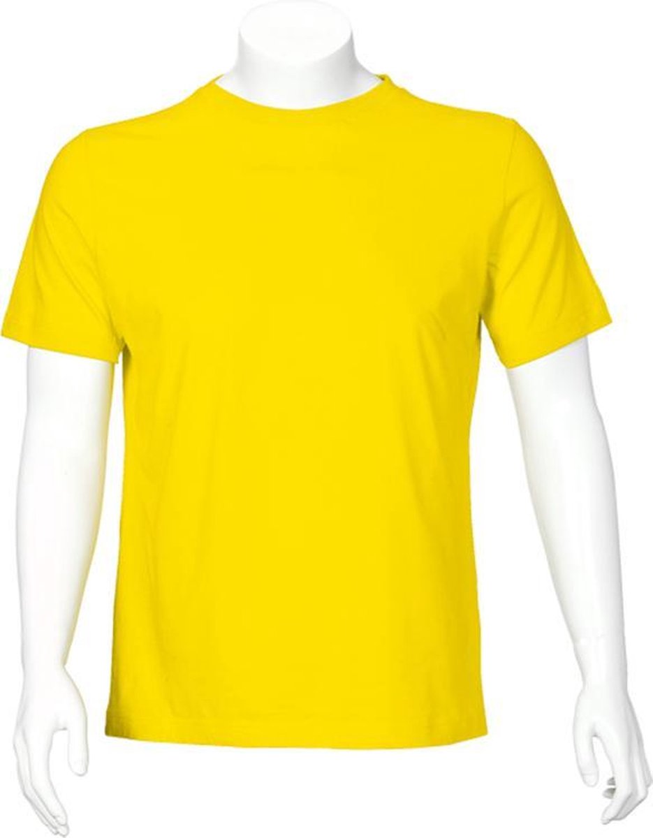 T'RIFFIC® EGO T-shirt Korte mouw Single jersey 100% katoen Geel size 2XL