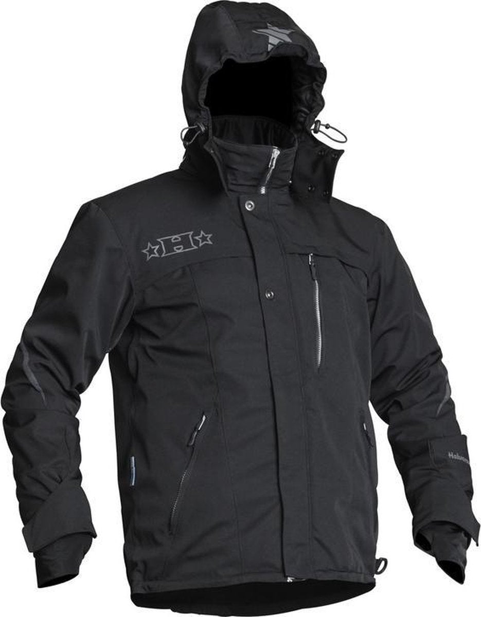 Halvarssons textiel motorjack Woxna zwart S