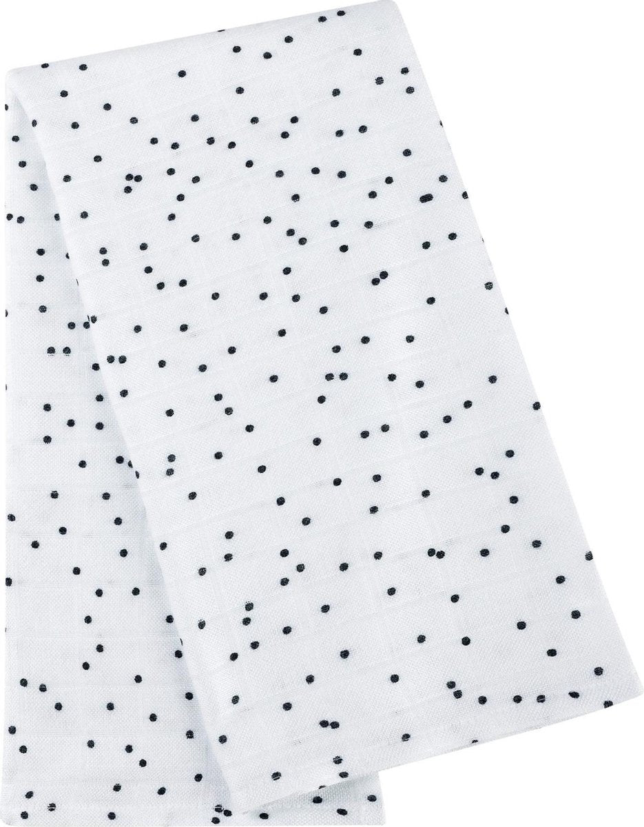 MyHummy® Bamboe Nappy - Zwarte stippen - 46/46