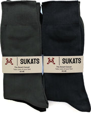 Sukats - Smart Casual Sokken - Meerdere Maten - 6 Paar - Grijstinten - Maat 43-46