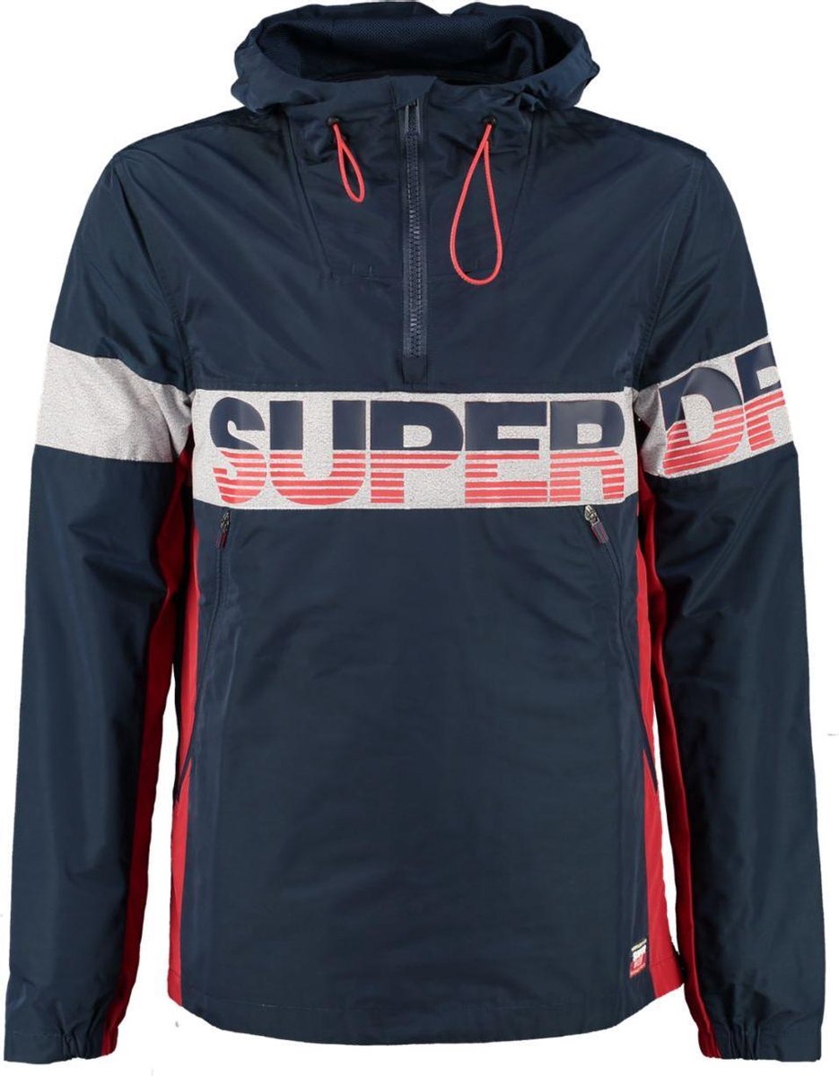 Superdry riley overhead anorak zomerjas wind- en waterdicht - Maat XXXL