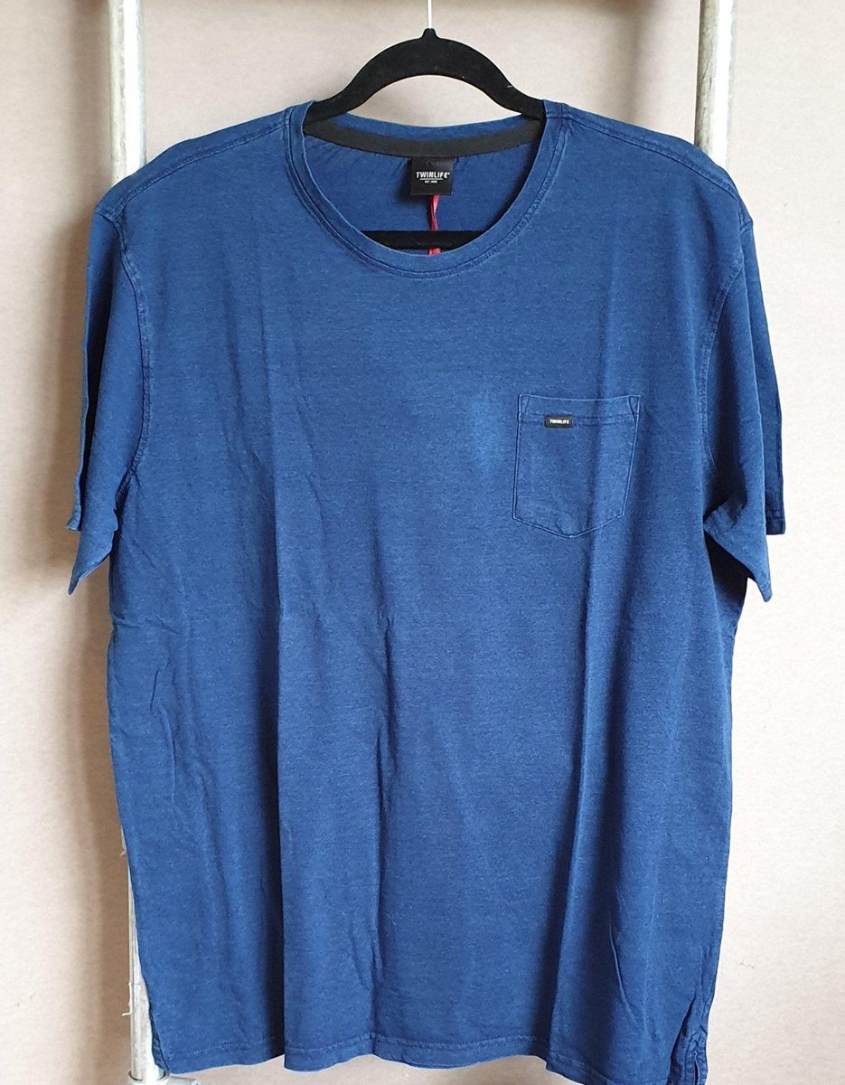Twinlife T-shirt indigo  maat 2XL