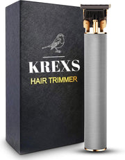 Krexs Zilveren Baardtrimmer - Tondeuse - Trimmer - Scheerapparaat - Mannen – Baard - Zilverkleurig
