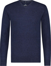 Haze&Finn Pullover V-Hals Navy Blauw (MC15-0220 - Navy)
