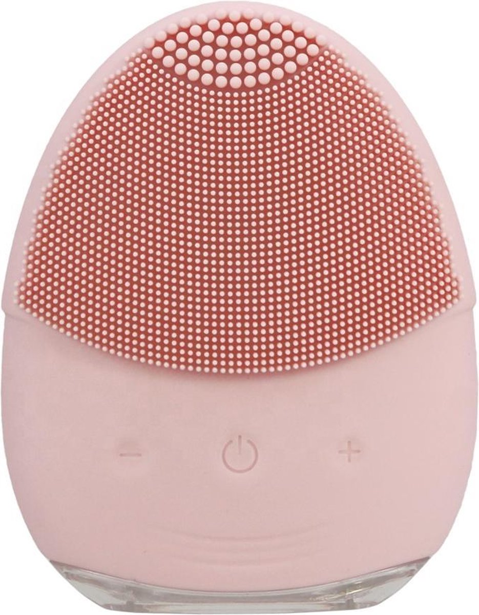 Gezichtsborstel -  Gezichtsreiniger - Gezichtsreinigingsborstel siliconen - Baby pink - Mee-eters Puistjes Vette Huid Blackheads - face brush - Poriën - Elektrisch gezichtsreiniger - Massage - Alle huidtypen - cadeau man vrouw
