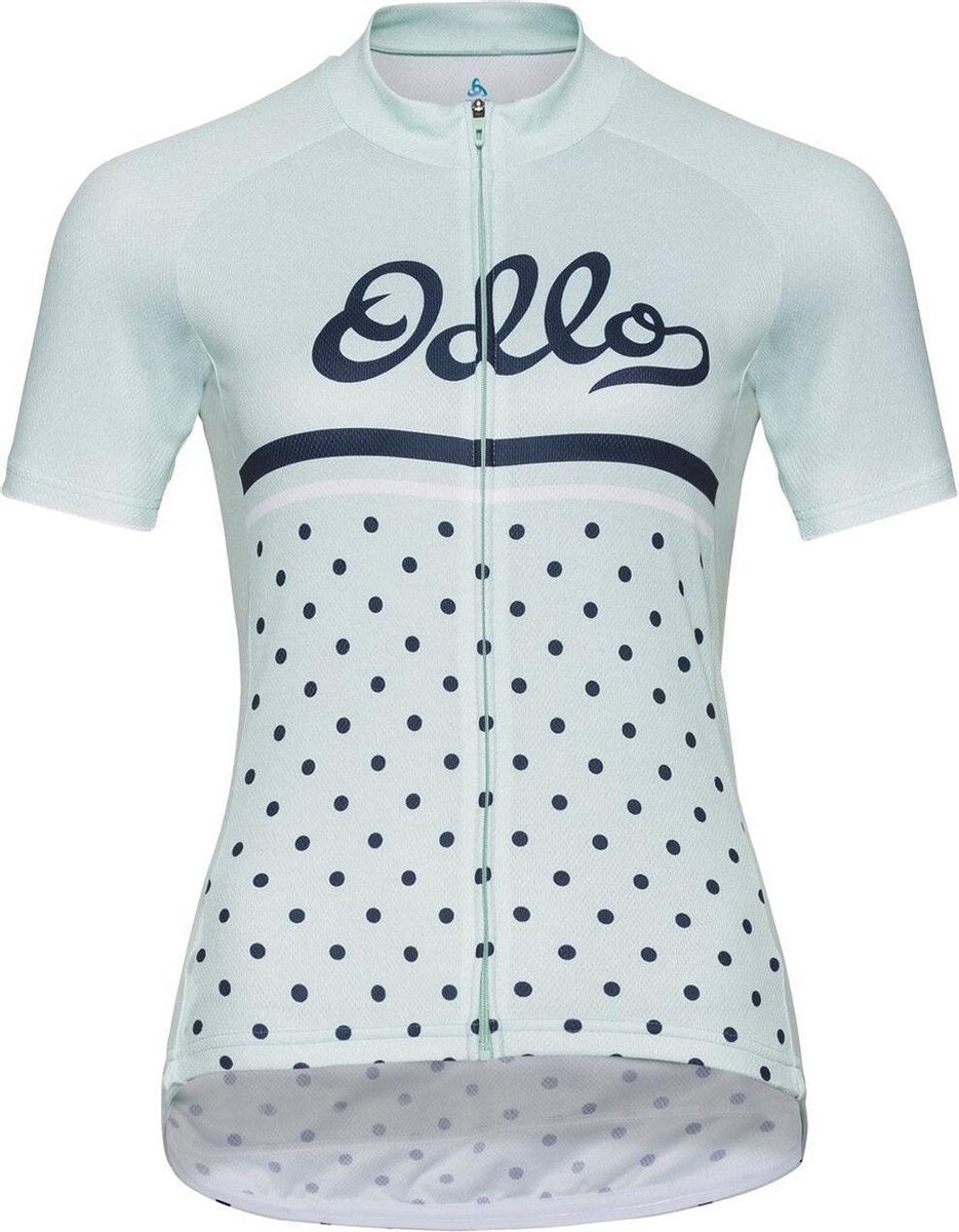 Odlo Stand-up collar s/s full zip FUJIN PRINT  - Maat S